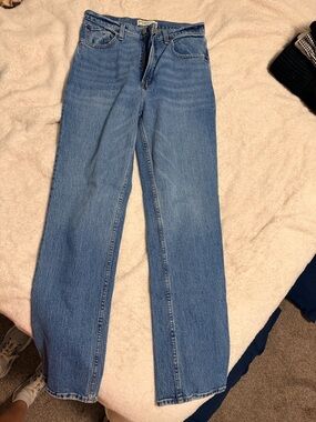 Abercrombie & Fitch Light Blue Straight Leg Women's Jeans